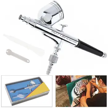 

0.3MM Paint Gun 7CC Capacity Pneumatic Double Acting Airbrush with Wrench and Dropper for Art / Craft Projects / Car Painting