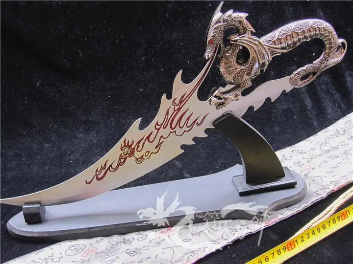 

Film and Sword Dragon Fire Sword Home Decoration Products are not edged