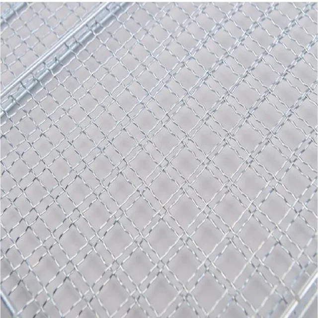 (2Db) Rozsdamentes Acél Grillhalak Grill Bbq Hús Halhálók Kosár - Image 5