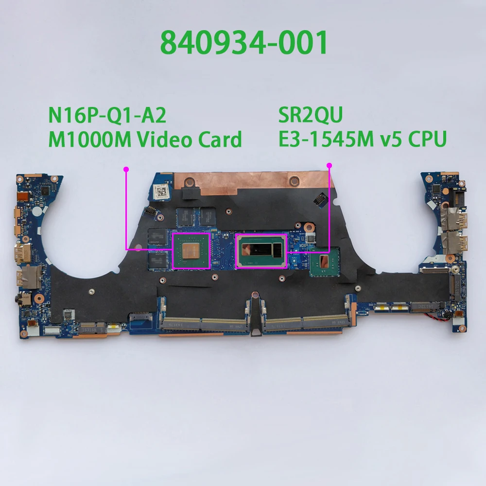 840934-001 840934-601 APW5U LA-C401P w E3-1545M CPU M1000M GPU для HP ZBook 15 G3 материнская плата ноутбука ПК |