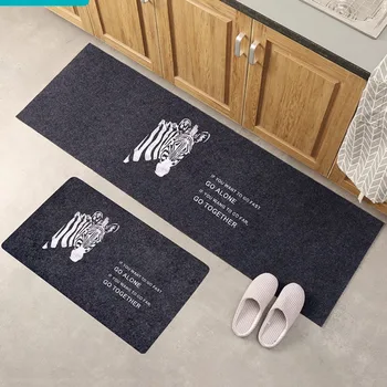

Long Kitchen Mat Bath Carpet Floor Mat Home Entrance Doormat Tapete Absorbent Bedroom Living Room Floor Mats Modern Kitchen Rug