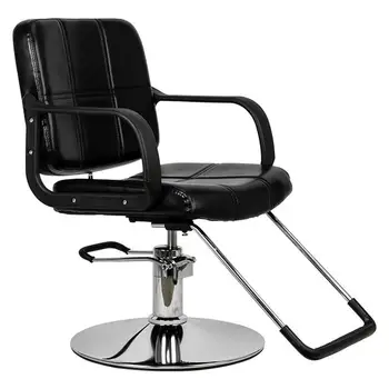 

Woman Barber Chair Hairdressing Chair Black ship from US drop shipping