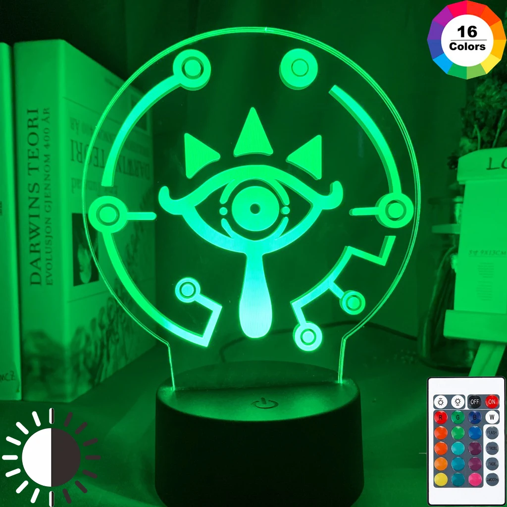 

The Legend of Zelda Eyes Led Night Light for Kids Bedroom Decorative Light Color Changing Led Night Lamp Unique Gift for Him