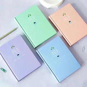 

Support Dropshipping stationery supplies 365 Days Planner Daily Weekly Monthly Hard Cover Fish Tree Notebook Stationery