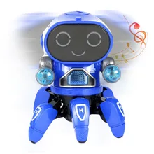 Robot intelligent à Six griffes pour enfants, capable de chanter et de danser, jouet électrique électroluminescent, cadeaux électroniques amusants, jouets à batterie