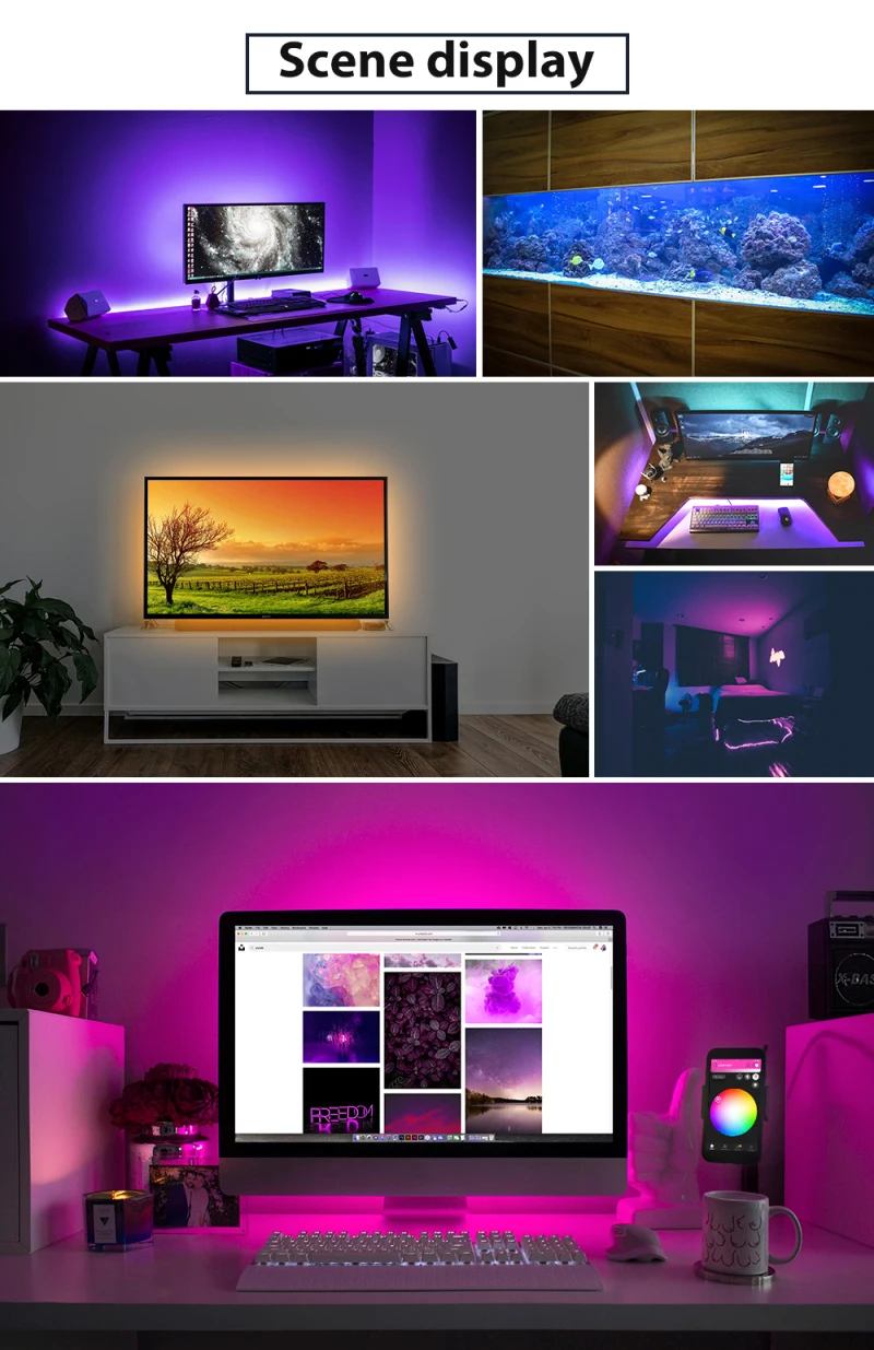 GLEDOPTO zigbee контроллер Мини Смарт ТВ светодиодный светильник комплект 5 В usb rgb+ cct компьютерный светодиодный светильник для работы с zigbee hub echo