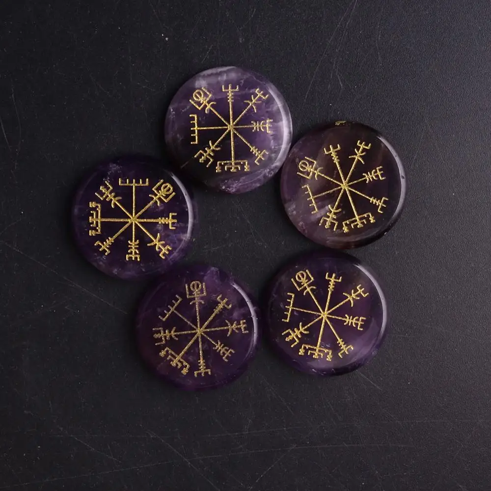 5Sets 7 Chakra Wishing Pendulum Necklace Pendant Natural Stone Amethysts Dowsing Necklaces Reiki Beads for Women Men Amulet | Украшения и