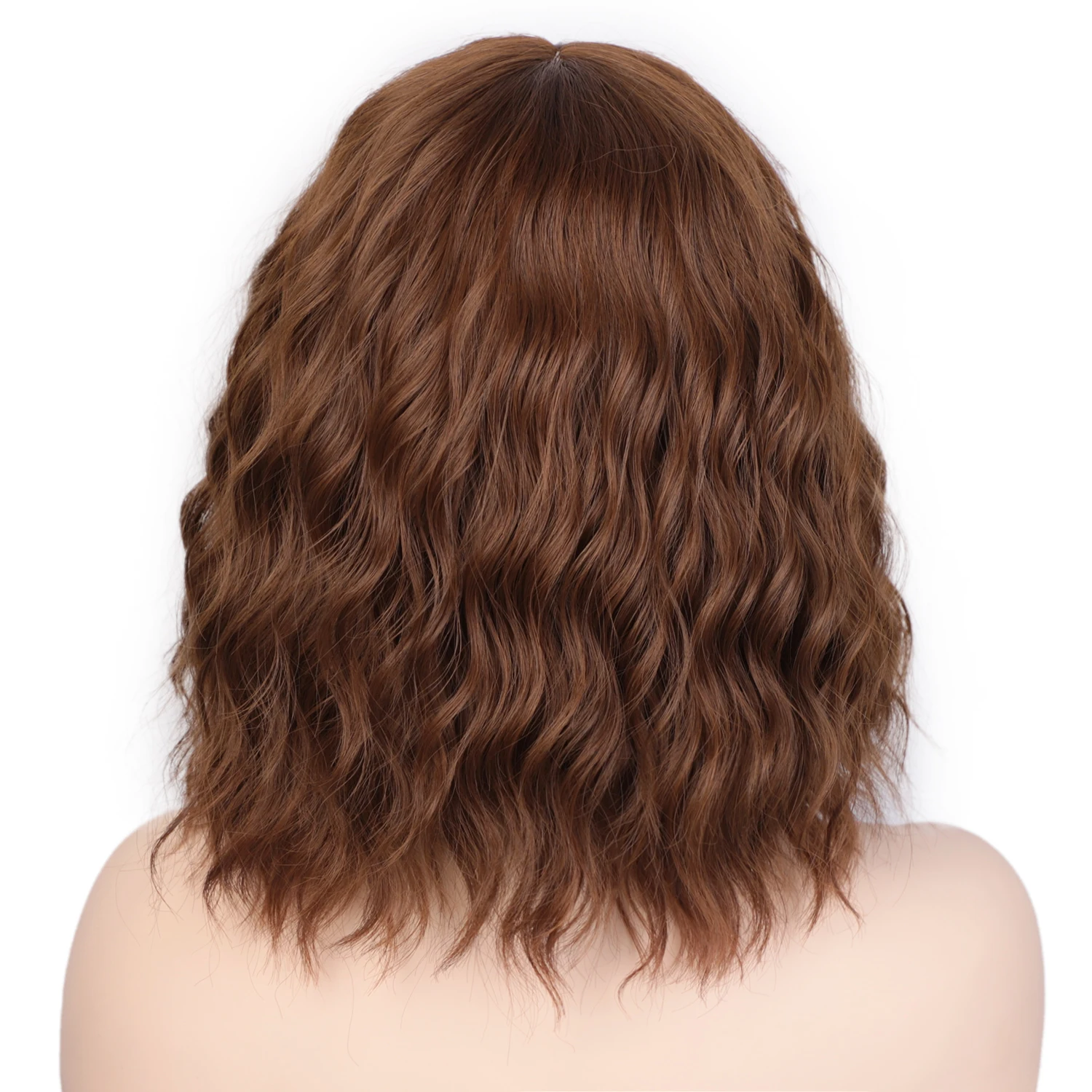 AISI BEAUTY, Короткие Волнистые парики, синтетический женский парик, 4 цвета,, термостойкий парик с челкой для ежедневного Косплея