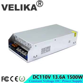 

Single Output Switching Power Supply 1500W 110V 13.6A Driver Transformers 100-260V AC To DC110V SMPS for Printer Lighting CCTV