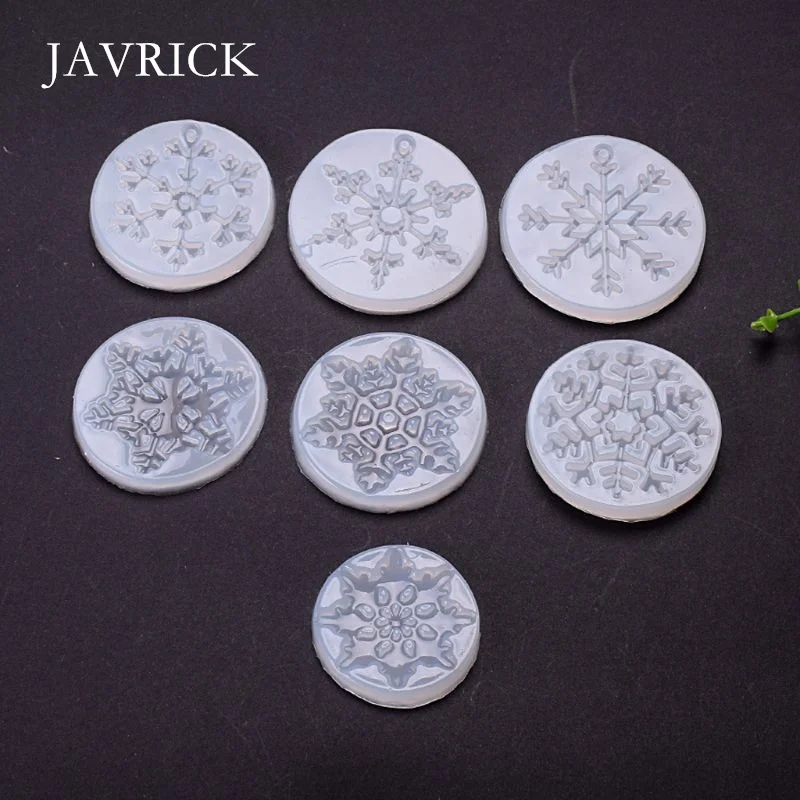 

7Pcs Christmas Snowflake Pendant Molds Kit Resin Casting Craft Tool DIY Pendant Accessories Jewelry Making Tool
