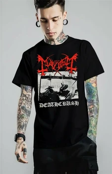 

New Mayhem Deathcrush Metal Band Tshirt Logot Shirt Size S-2Xl Best Item Free Shipping Light Tee Shirt