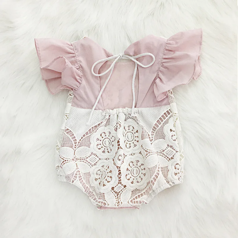 4092 кружевная одежда принцессы с вышивкой для новорожденных оборками и рукавами