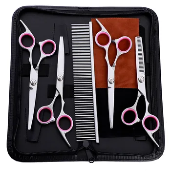 

6.0 Inch Hairdressing Scissors Professional Hair Scissors Set 4 Pcs Hair Cutting Shears Barber Scissor Cut Razor Makas