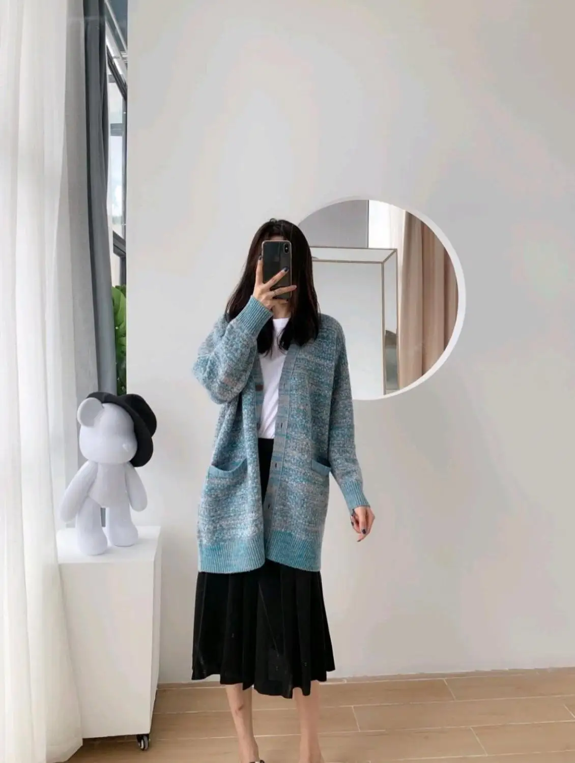 Высокое качество 2019FW женский победитель шерстяной вязаный свитер женский кардиган пальто ddxgz2v 9,05
