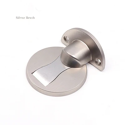 Thickening Magnetic Door Stops Znic Alloy Door Stopper Hidden Door Holders Catch Floor Nail-free Doorstop Furniture Hardware - Цвет: 5