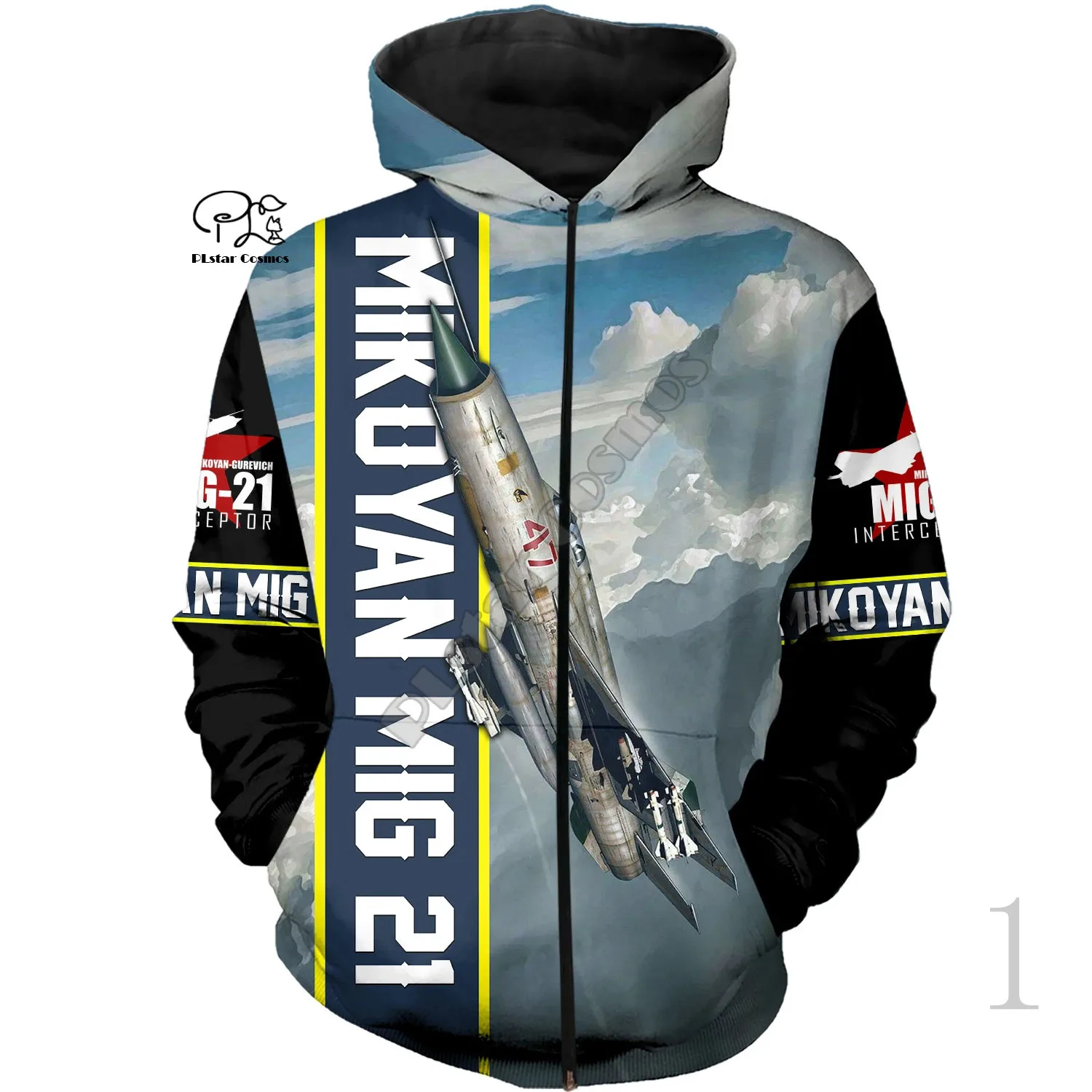 PLstar Cosmos 3DPrint Aircrafts Transport Plain Airplane Harajuku Streewear Funny Mens Women Zip Hoodies/Sweatshirt/Jacket Q-1