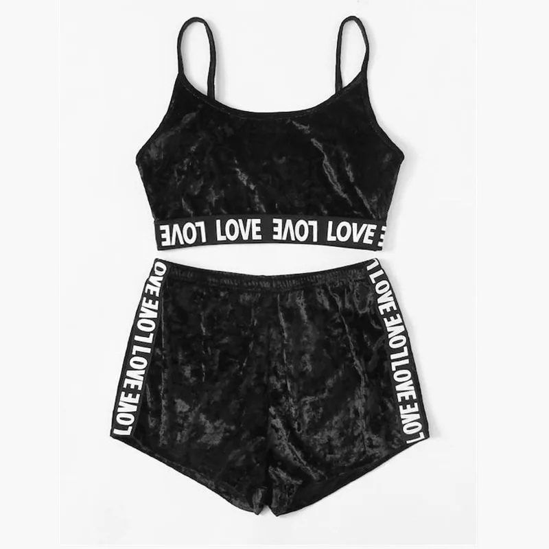 2019 сексуальное модное однотонное нижнее белье с надписью женское Комплект со