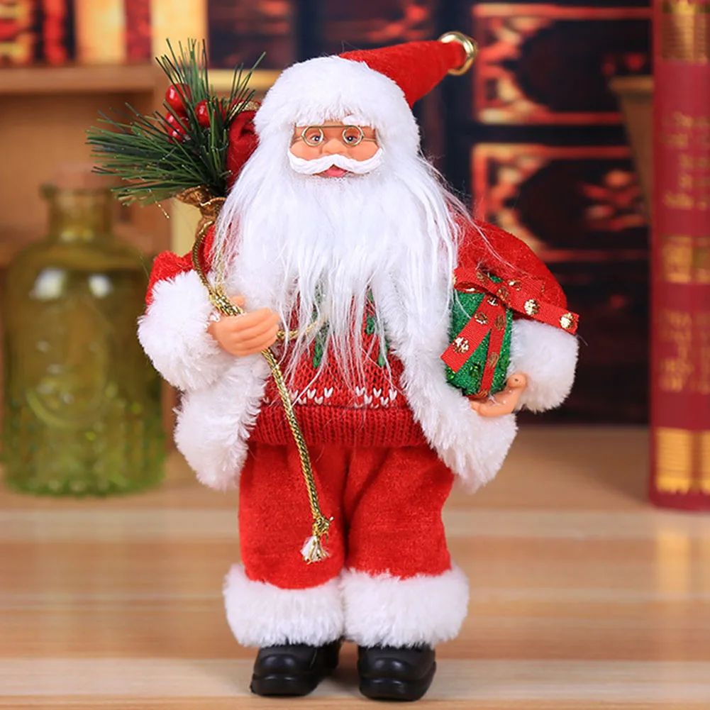

Cartoon Doll Hanging Ornament Decoration Santa Claus Shape Home Standing Party Office Gift Christmas Toy Kids Pendant