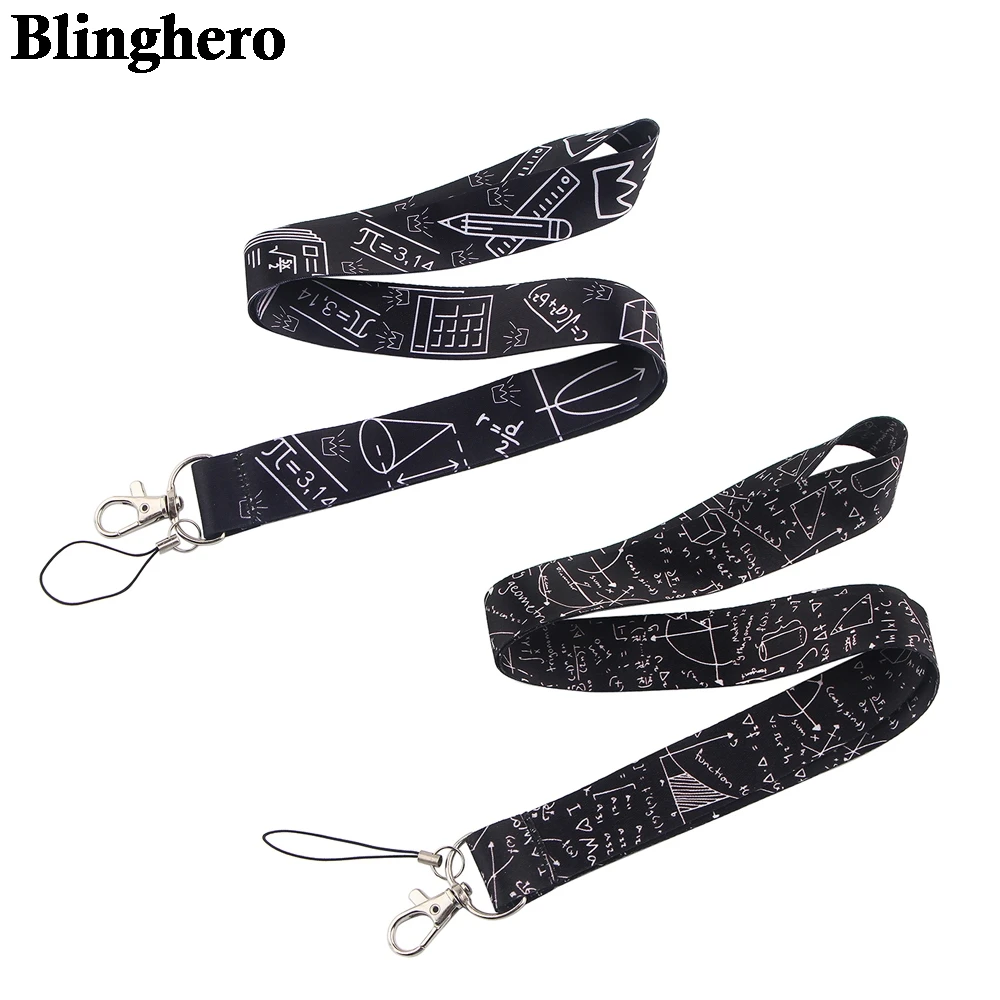 Mathematics Printing Lanyards Math Formula Printed Lanyard For Keys Neck  Straps Keychain ID Card Badge Holder