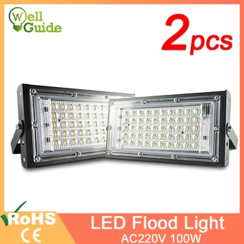 

LED Flood Light 50W 3000k 6000k Floodlight street IP65 Waterproof Outdoor Wall Reflector Light AC220V 240V Garden Spotlight