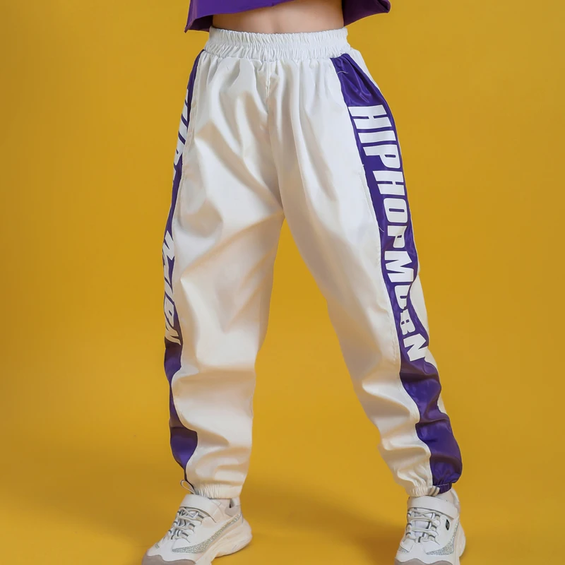 Kid Cool Hip Hop Clothing Hoodie Sweatshirt Shirt Top Crop Causal Jogger Pants for Girl Jazz Ballroom Dance Costume Clothes Wear (7)