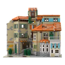 MOC – blocs de Construction de Style italien, Architecture de ville, jouet à assembler, modèle modulaire, cadeau éducatif pour enfant