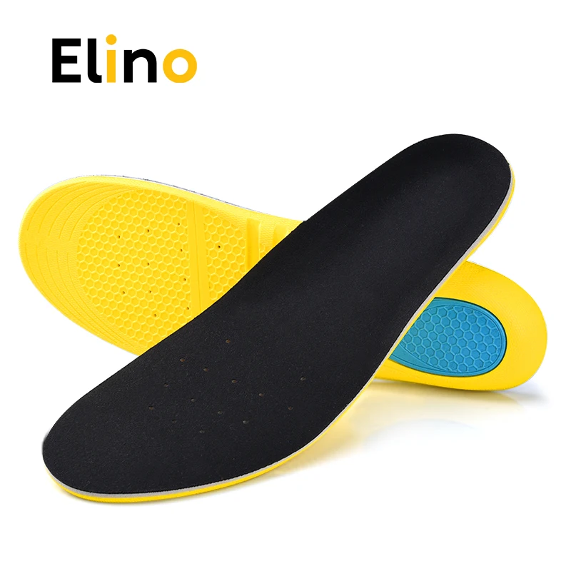 Elino, пена с эффектом памяти, спортивный гель для стельки, амортизирующая колодка для обуви, для бега, для занятий спортом, снимает боль в ногах, вставка, подушка для мужчин и женщин