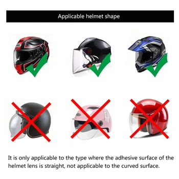 

Rainproof Motorcycle Helmet Lens Film Protective Clear Visor Shield Sticker B36B