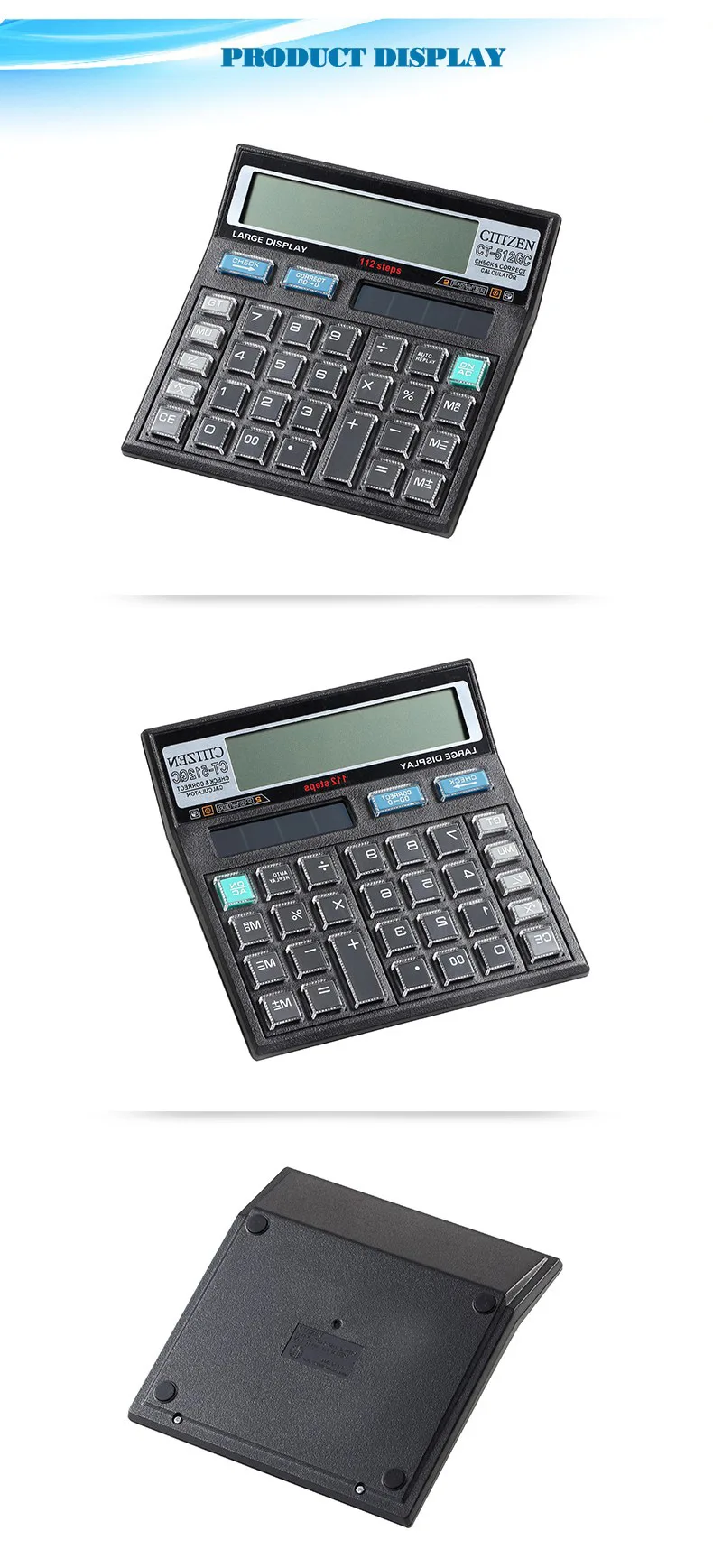 Gtttzen калькулятор CT-512GC экономичный Солнечный двойной калькулятор для офиса