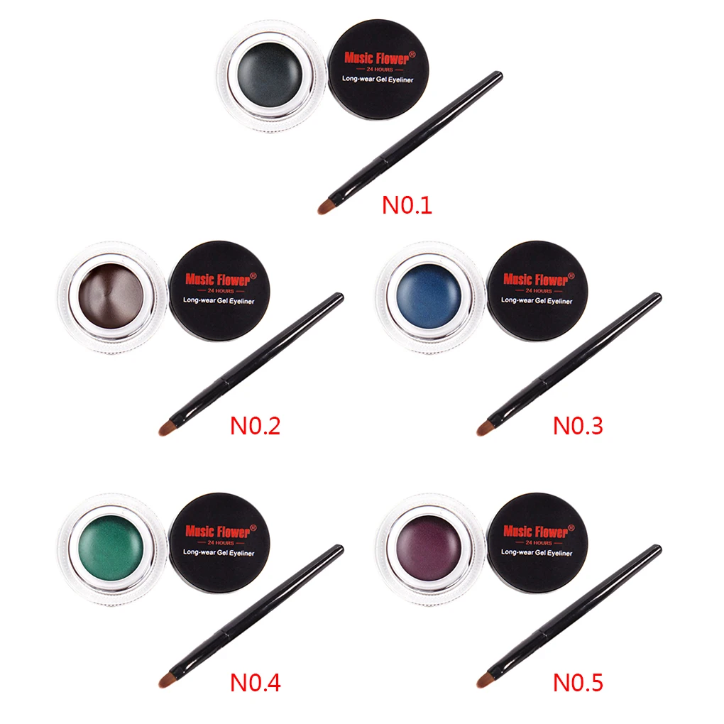 Waterproof Eyeliner Gel Eye Makeup Cream Cosmetics Portable Multifunctional Palette Eye Liner Cream