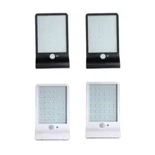 Солнечный свет наружное освещение для сада Ландшафтный 36 светодиодный ультра-тонкий реагирующая на движение настенный светодиодный светильник Отдых на природе супер яркий светодиодный свет