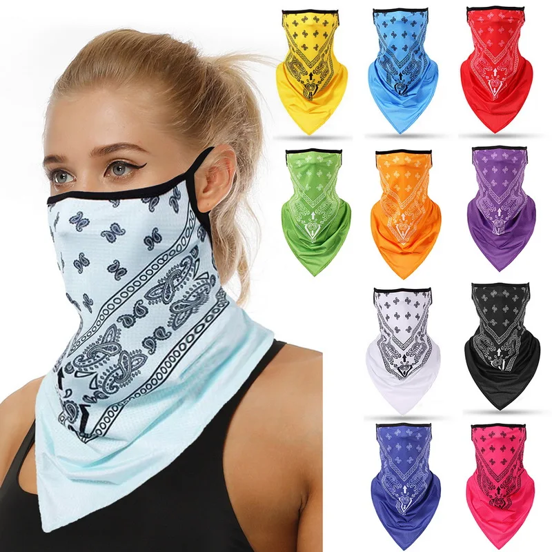 

Unisex Women Mens Breathable Triangle Bandana Half Face Scarf Neck Cover Men Women Scarf