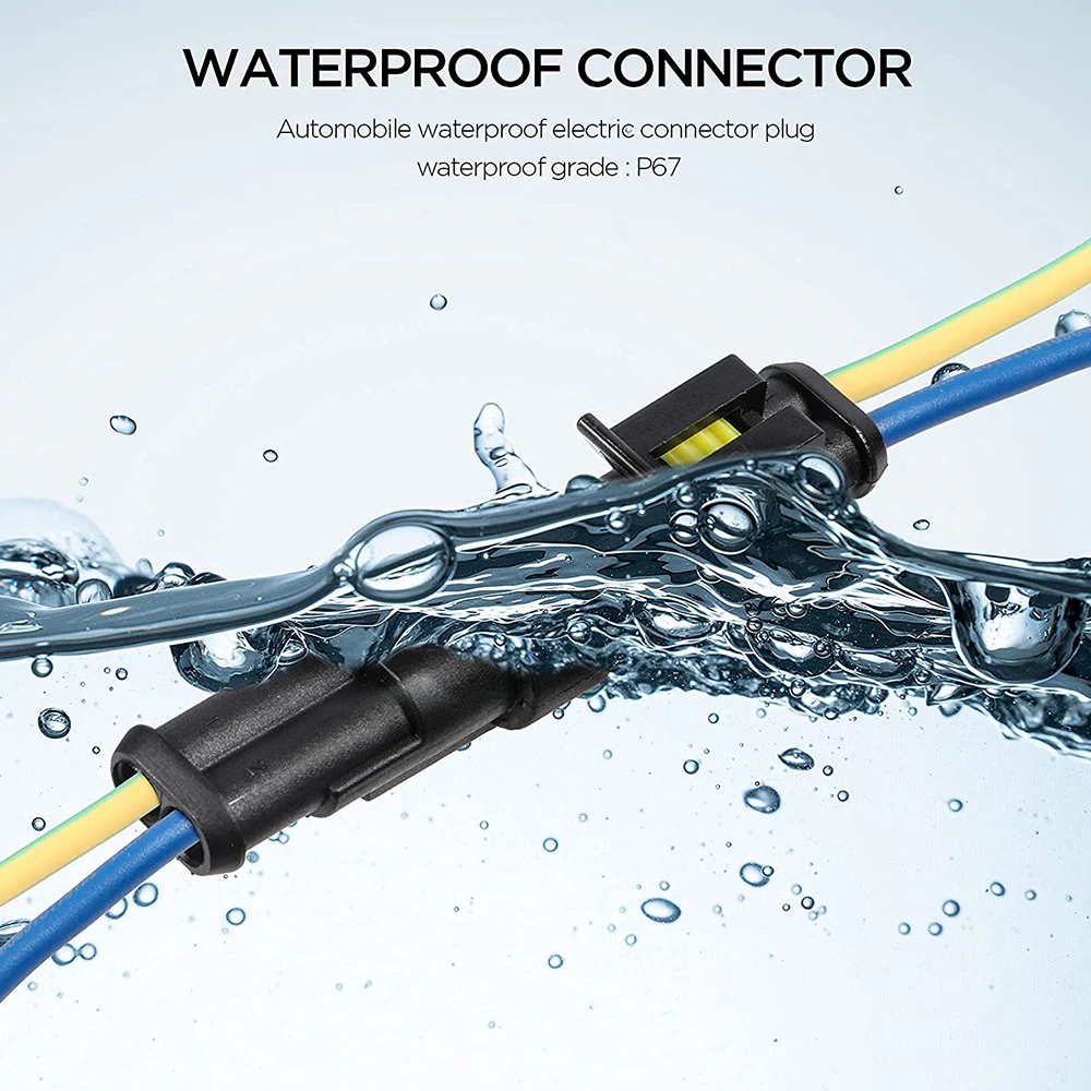 Power Plug Connector 662/708/1004pcs HID Waterproof Connectors 1/2/3/4 Pin 26 Sets Car Electrical Wire Plug Truck Harness 300V 12A