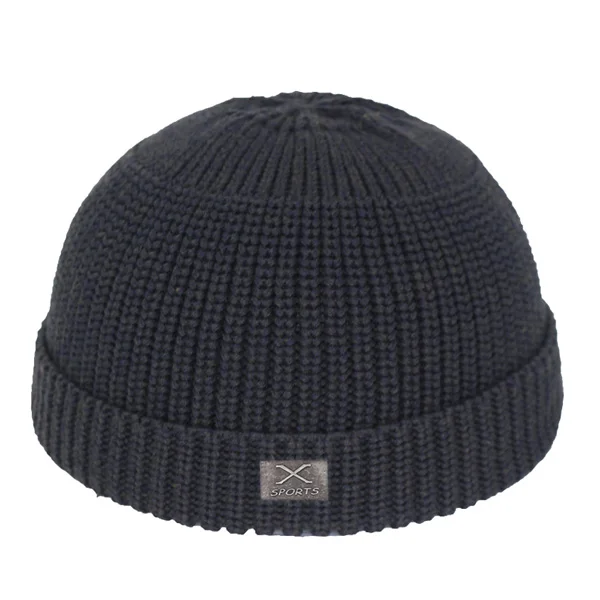 dark gray Зимняя мужская вязаная шапка, женские шапки для мужчин, Skullies Beanies Miki Docker, шапка с черепом, Gorras Bonnet, Мужская теплая шапка, зимняя шапка - Цвет: dark gray