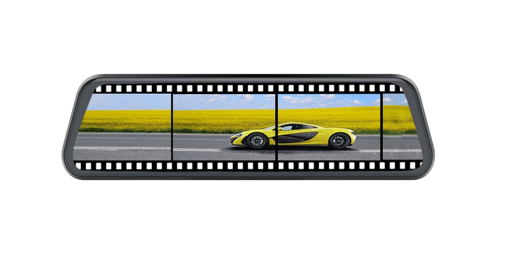 Stream media rearview mirror. Streaming media smart rearview mirror. car vision rnight oad.