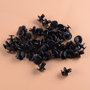 

beler 50pcs Engine Under Cover Push Type Retainer Clips Pins Fastener 90467-07201 9046707201 Fit For Toyota Lexus Auveco A20955