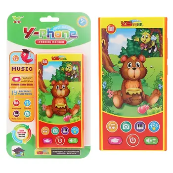 

Smart Baby Cellphone LED English Learning Early Educational Kids Music Mobile Phone Christmas Gifts Honey Bear