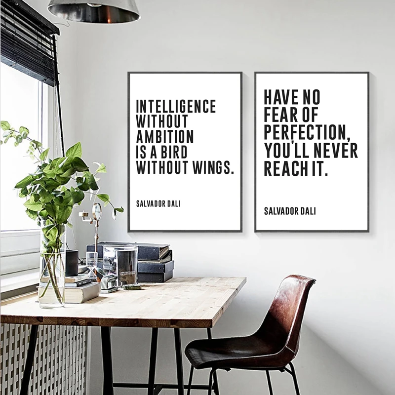 Salvador Dali Quote Wall Art Prints Office Decor