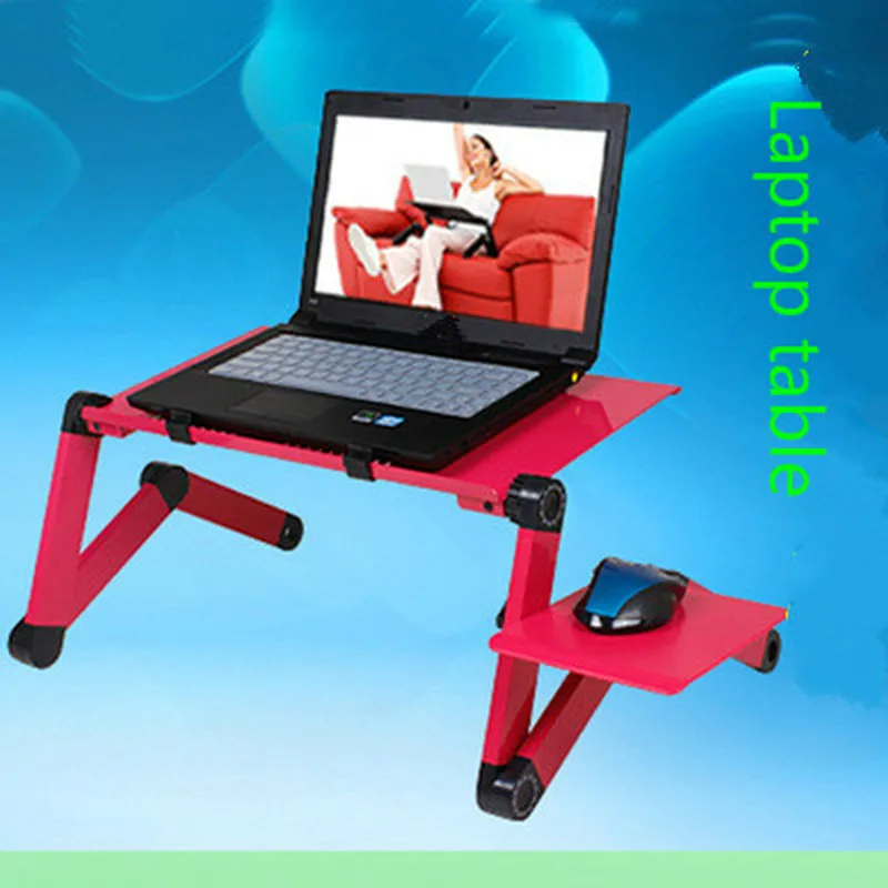 Special Portable Mobile Laptop Standing Desk For Bed Sofa Laptop Folding Table Notebook Desk With Mouse Pad & Cooling Fan For Office