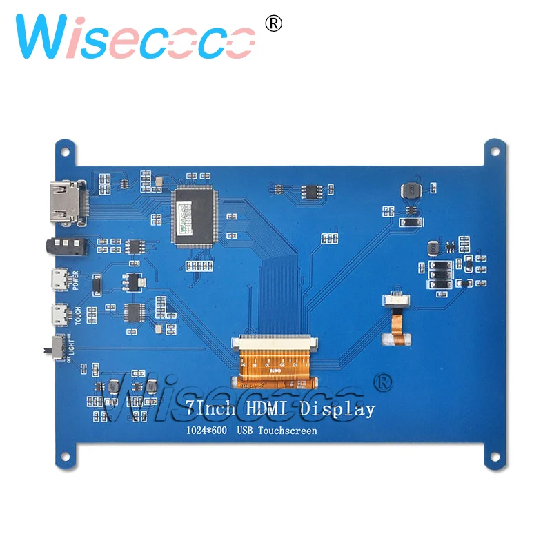 7 дюймов Raspberry Pi 4 Модель B 3B Plus ЖК-дисплей ёмкостный сенсорный экран 1024*600 800*480 HDMI TFT Win7 8 10