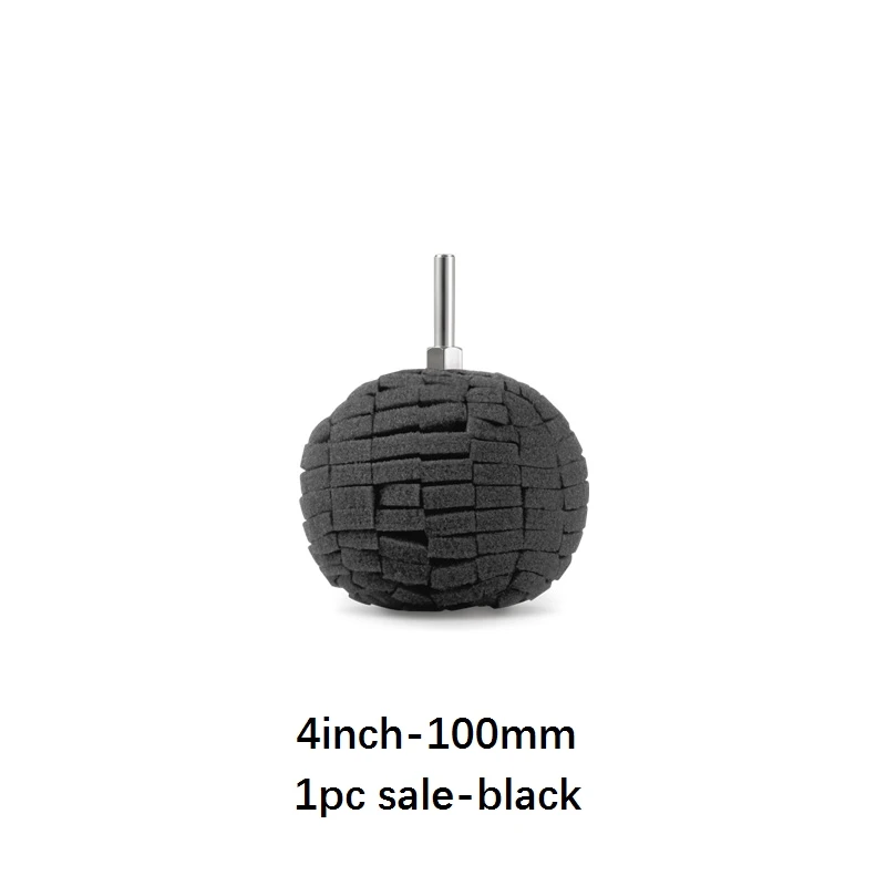 1pc 4inch Black Ball SPTA Полировка Губка конус полировка металла пена коническая прокладка Полировка мяч 3 дюймов 80 мм для автомобиля ступицы колеса Уход - Цвет: 1pc 4inch Black Ball