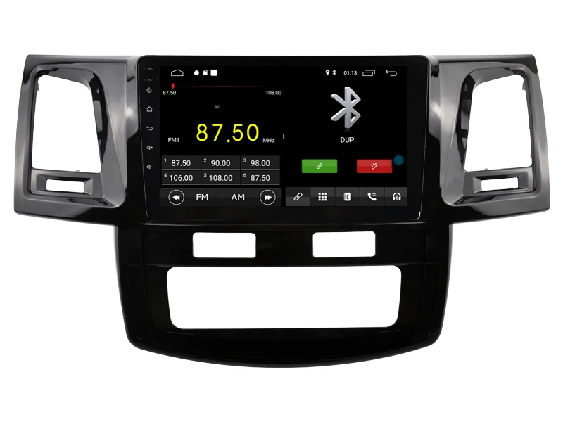 AVGOTOP Android 9 Bluetooth GPS Автомобильный радиоприёмник dvd-плеер для TOYOTA HILUX 2012(Авто кондиционер версия