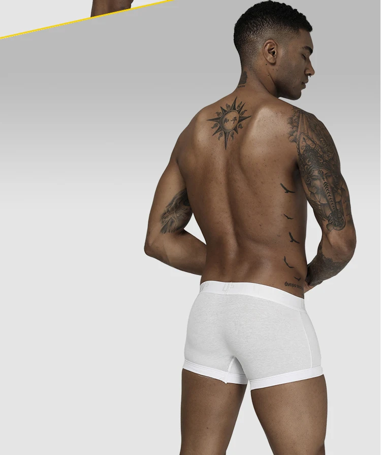 ORLVS Фирменное Сексуальное нижнее белье Мужчины Боксеры хлопок Cueca Masculina дышащие удобные трусы мужские трусы-боксеры шорты U Pouch