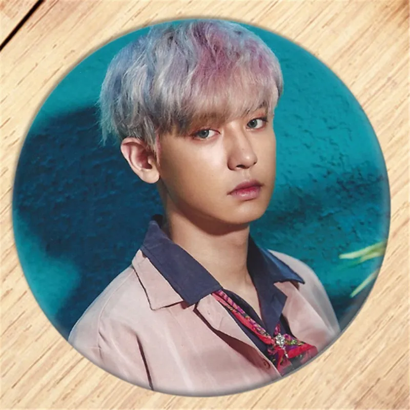 Kpop EXO CHANYEOL KAI SEHUN брошь на булавке Значки для одежды украшение для рюкзака ювелирные изделия B061 - Окраска металла: 3