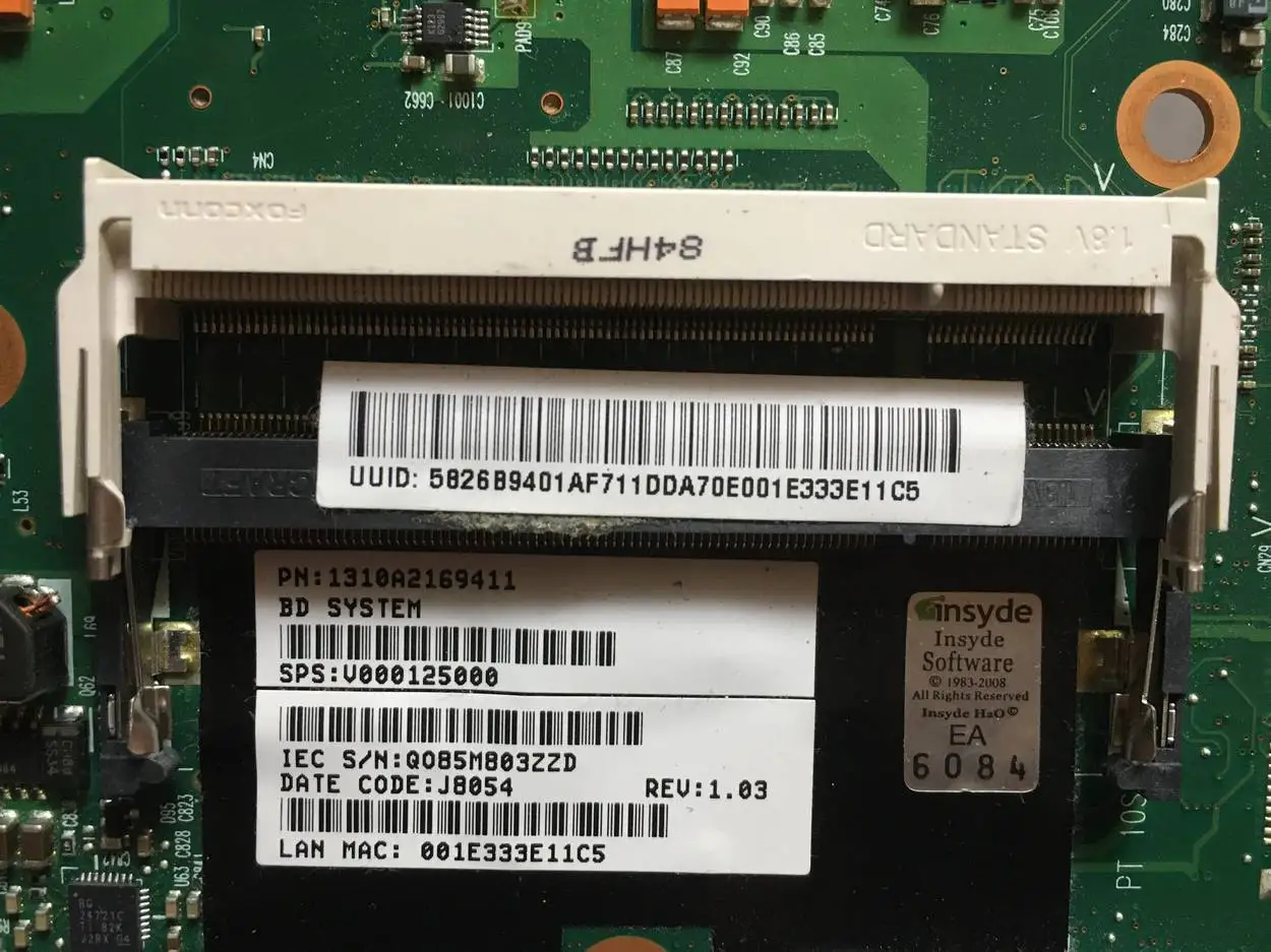 Подходит для материнской платы ноутбука toshiba satellite A305 V000125000 GM965 DDR2