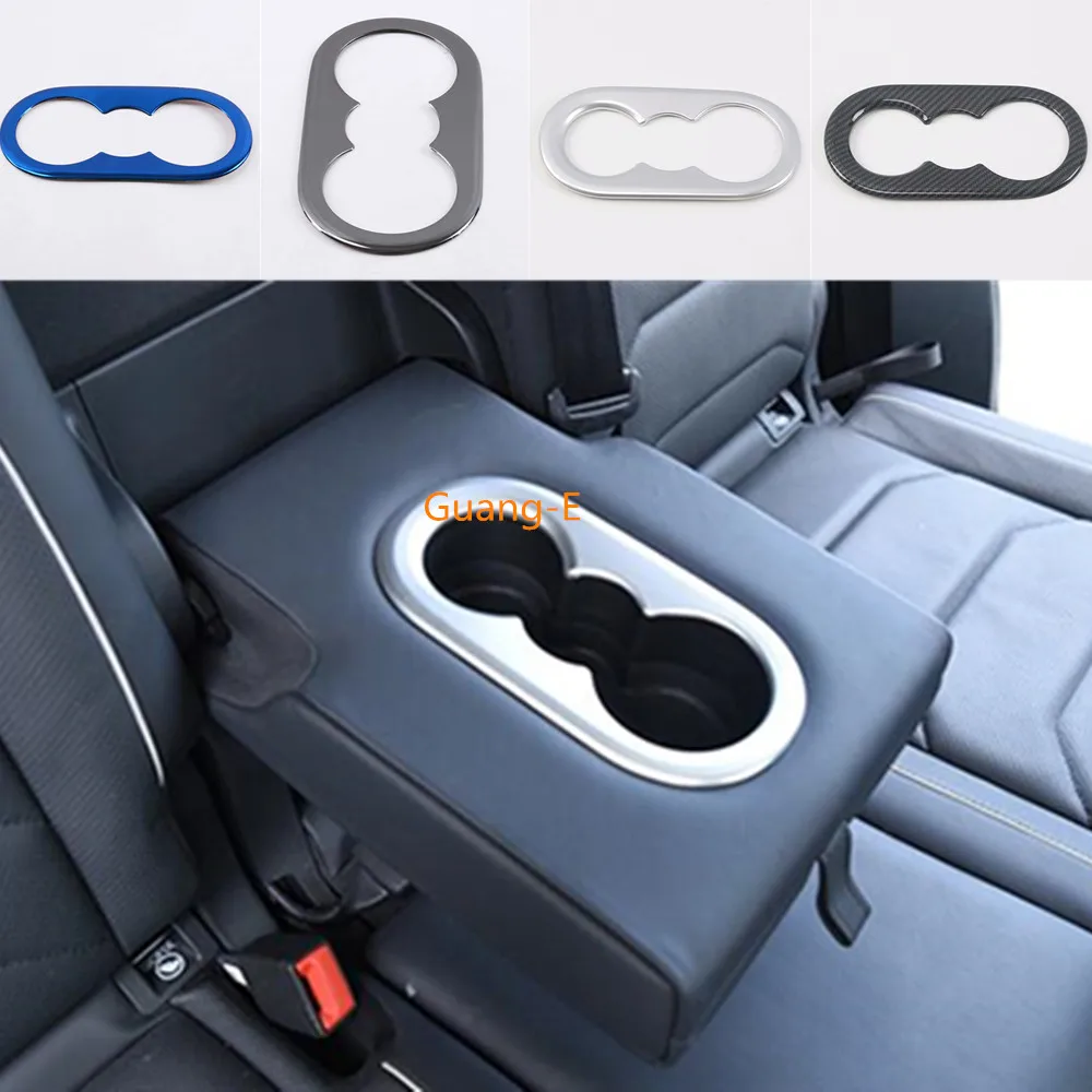 

Car Inner Trim Rear Middle Back Tail Cup Armrest Box Frame 1pcs For Volkswagen VW TiguanL Tiguan L MK2 2016 2017 2018 2019