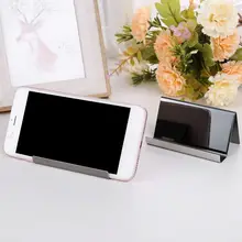 Настольная подставка-держатель для карточек из нержавеющей стали для офиса