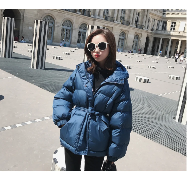Leiouna/зимние лаконичные однотонные теплые модные куртки с капюшоном для отдыха, женская уличная Повседневная парка, пальто