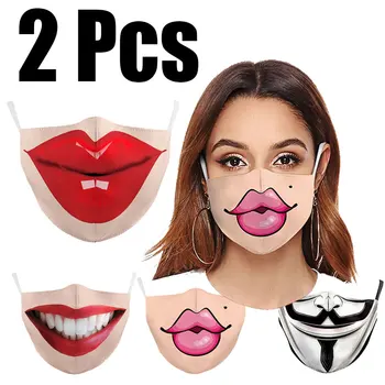 

2Pcs New Fashion Unisex Anti-Infection Face Mouth Masks Cover Washable Protection Dust Breath Reusable Masks Proof Bacteria Mask