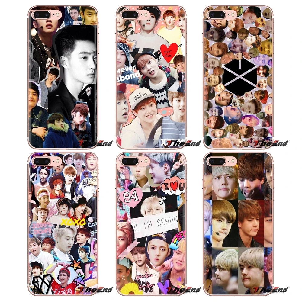 Силиконовые чехлы для huawei G7 G8 P7 P8 P9 P10 P20 P30 Lite Mini Pro P Smart Plus 2017 2018 2019 Exo Kris Derp коллаж